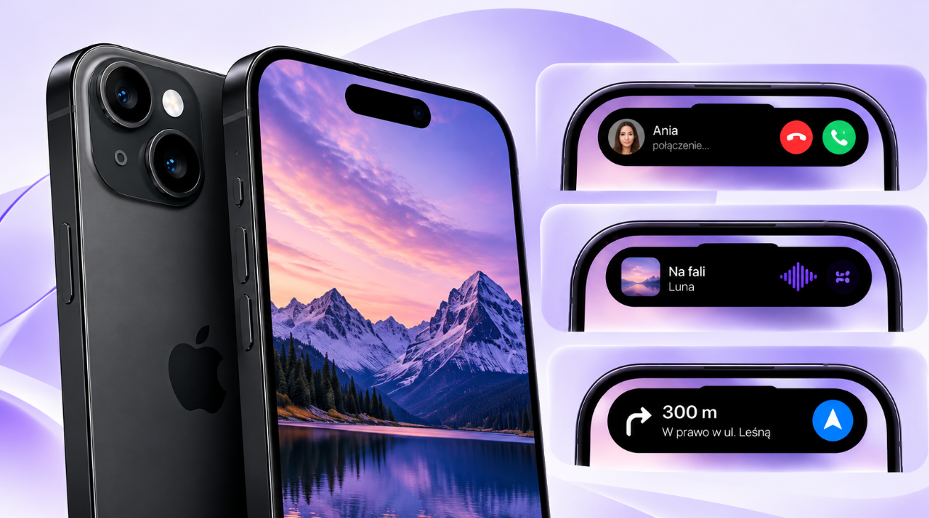 iPhone 15 – wyświetlacz Super Retina XDR i Dynamic Island